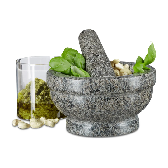 Stroh Granite Natural Stone Pestle and Mortar