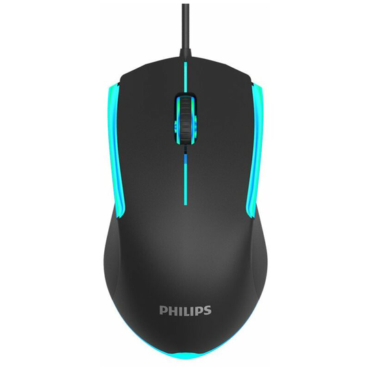 Usb Optical Wired Computer Mouse with Easy Click for Office and Home, 2400DPI, Premium and Portable (Black)