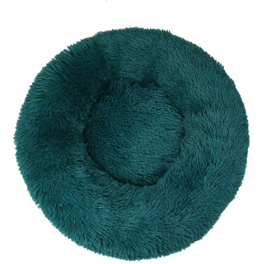 Fluffy Pet Bed for Dogs Cats Anti-Slip Waterproof Base Machine Washable Durable Dog and Cat Cushion Bed(Green, 31.5in)