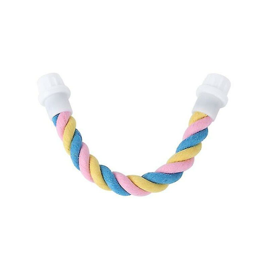 Parrot Climbing Cotton Rope Bird Toy U-shaped Pet Bird Stand Pole Easy Install