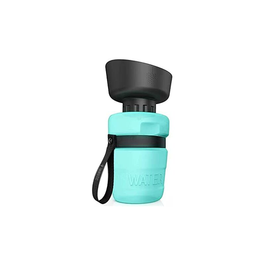 Portable Dog Water Bottle Foldable Pet Food Bowl Pet Drinking Bottle Outdoor Travel Dog Bowls Beverage Bowls Dog Bowls (Green Blue)