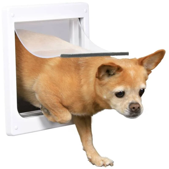 2 Way Dog Flap Size xs-s 25x29 cm White 3877 Trixie White