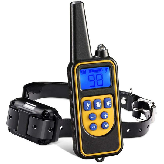 Perle Raregb - Rechargeable Dog Training Collar with Vibration, Electric Shock, Sound Mode.