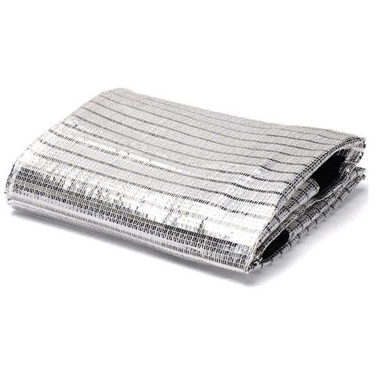 Permeable uv Block Fabric Durable Outdoor Exterior Protective Fillet Fillet of Reflective Aluminum Paper 75% Shade Rate Roof Gardening Balcony (1x2m)