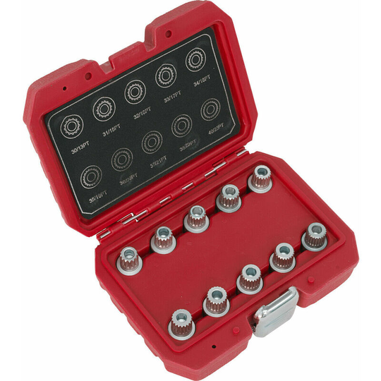 10pc Locking Wheel Nut Key Set - dealers & repair centres only - For bmw & Mini