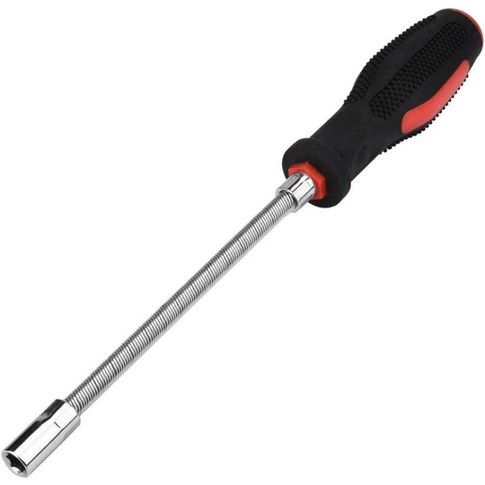 Flexible Screwdriver Nut Socket, 7mm Elastic Soft Hoop Rod (UnitCount: 1 piece)