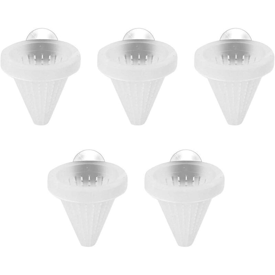 Aquarium Food Dispenser, BR-Vie 5 pcs Cone Bowl Feeder Dispenser with Suction Cups