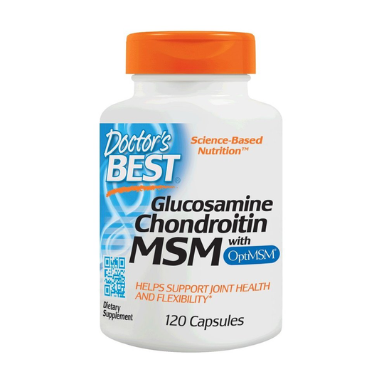 Doctor's Best Glucosamine Chondroitin MSM with OptiMSM, 120 caps