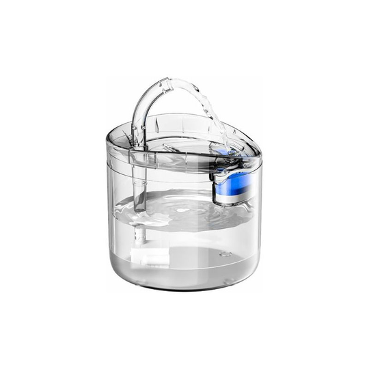 Cat Water Fountain For Dog Water Dispenser 1.8L Super Quiet Automatic Pet Waterer With Tap Transparent Design