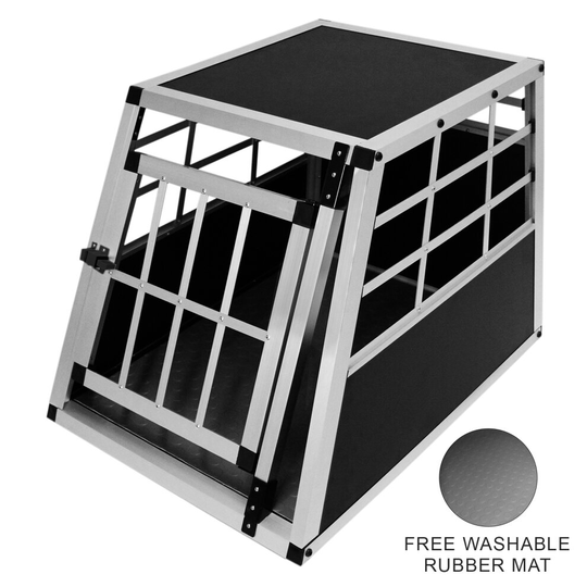 Pet Cage Car Crate Dog Transport Aluminium Cat Puppy Carrier Small