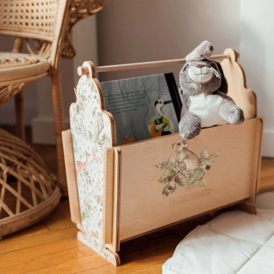 Little Helper Cute Forest Animals Mouse Solid Wood Toy Organiser