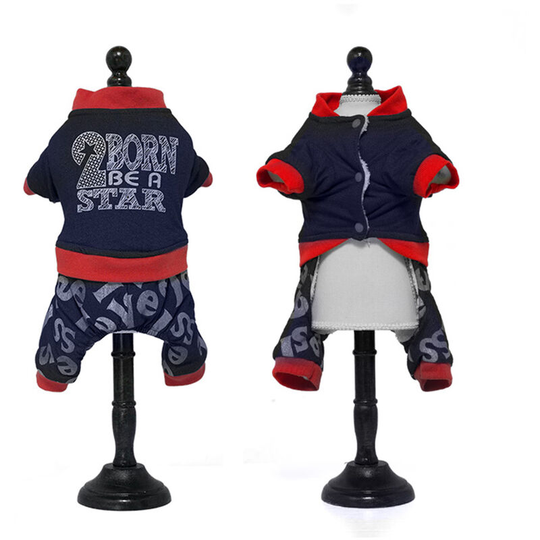 Dog Four-Legged Clothes Dog Autumn Winter Clothes Pet Warm Coat Pet Dog Clothes Dog Costume Pet Dog Clothing (xs)