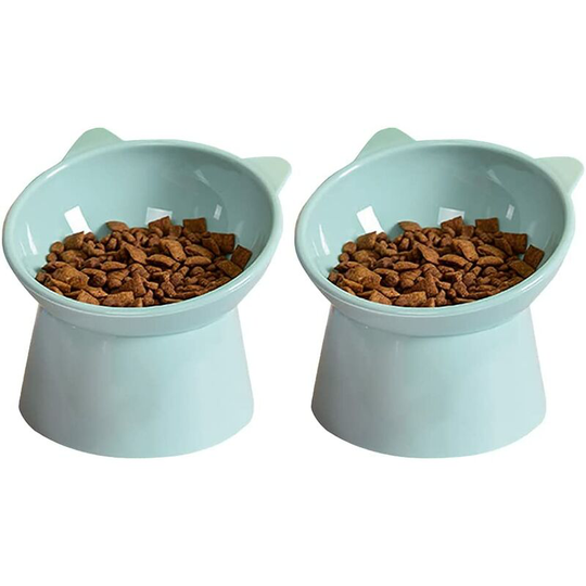 Cat Bowl Dog Bowl Raised Cat Bowl, Anti Vomiting Cat Bowl, Non-Slip Food and Water Bowl, for Small Dog Flat Face Cat