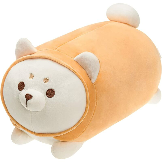 Cute Stuffed Animal Shiba Inu - Plush Toy Anime Dog Soft Pillow, Kawaii Plush Pet Puppy for Boys and Girls (Yellow, 11.8'')