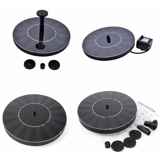601B Direct Drive Brushless Fountain-Pond Floating Solar Water Pump 1.4W 150L/h Black No Need External Power