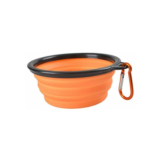 Portable Outdoor Pet feed bowl Foldable Silicone travel Bowl Thsinde