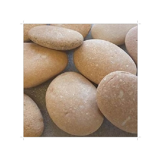 (Pink, 2kg) Soothing Ideas Japanese Polished River Stones - 40-130mm