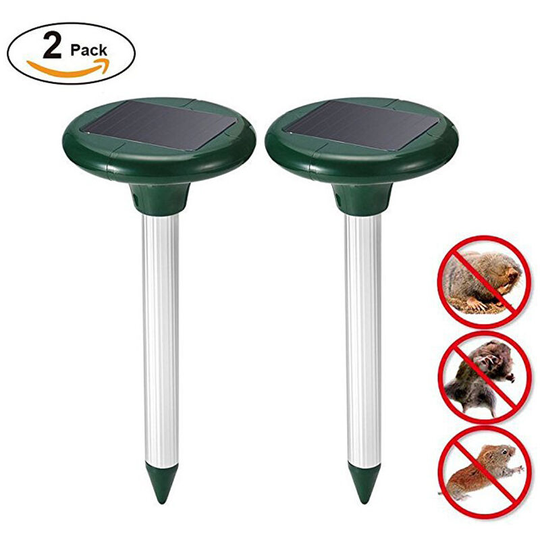 Ultrasonic Solar Repellents - For the Garden - Mole and Vole Protection. Thsinde