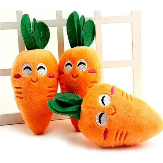 Dog toy, dog accessories, dog chew toy, cute carrot plush chew toy