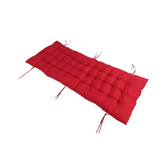 (Red) Sun Lounger Cushion Pad Replacement Chair Seat Recliner Cotton Garden Outdoor