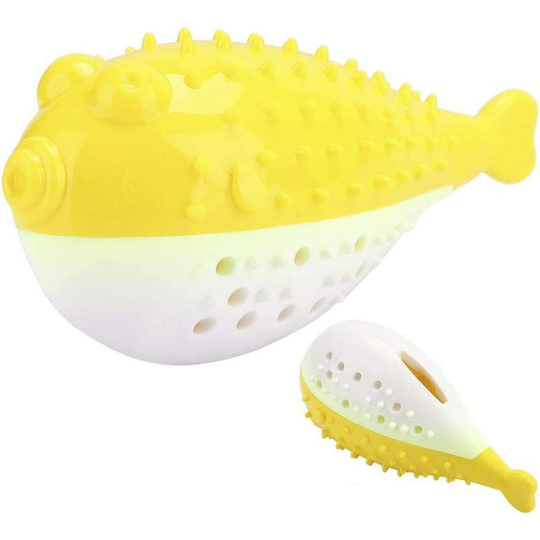 Cat toy, cat biting molar teeth toys cat molar toy, fish-shaped silicone built-in sound device