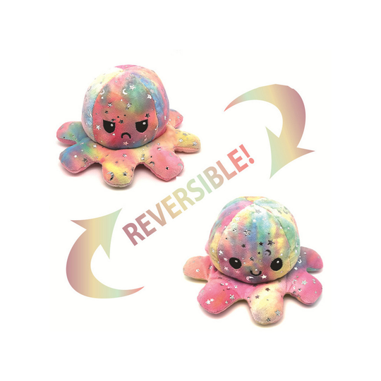 (Style 18) Reversible Octopus Plush Toys Double-Sided Flip