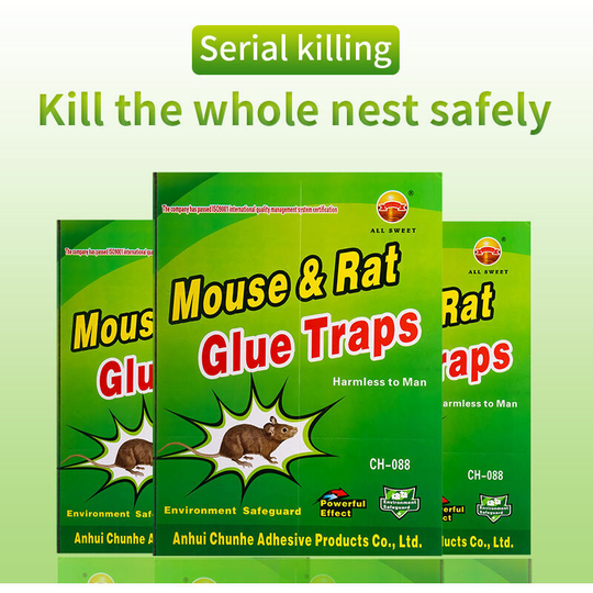 Bearsu - Glue Glue Mouse Trap 10 Pieces Mouse Traps Anti Mouse Catcher Rat Glue Sticky Plate Mouse and Rat Trap [10 Pieces]