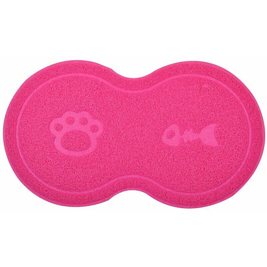 Cat Litter Mat 46*26cm Non-Slip Waterproof Cat Toilet Mat, Cat Litter Mat Easy To Clean Pets Non-Slip Litter Mat For Dog/Cat-rose red