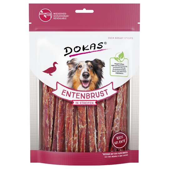 Dokas Dried Meat Snacks - Saver Pack: 2 x 250g Duck Strips