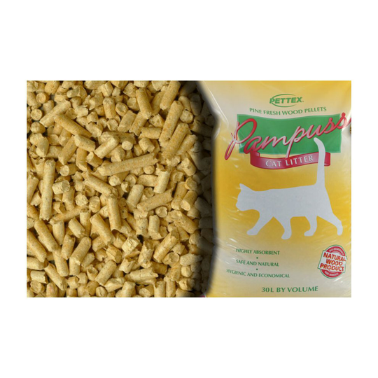 Pampuss Wood Litter 5litre (Pack of 6)