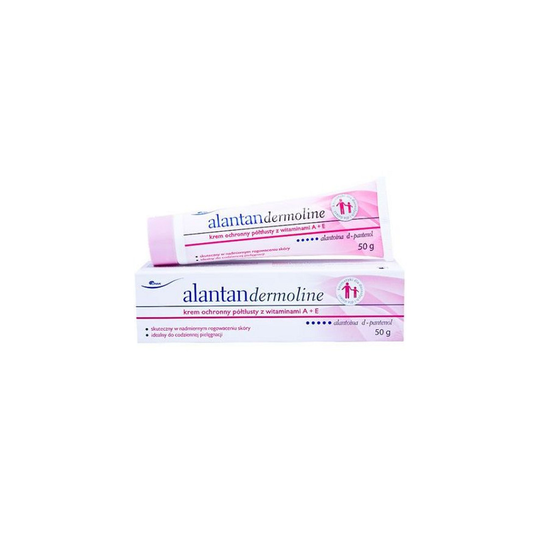 Alantan Dermoline Krem Poltlusty Z Wit A+E 50g Half-fat Cream with Vitamins A+E