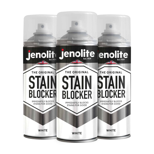 (3 x 400ml) JENOLITE Stain Blocker - Damp Seal Paint - Immediately Blocks Stains for Good