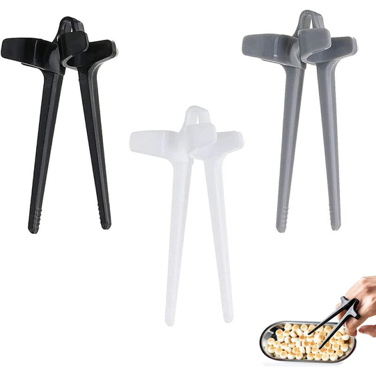 3 Pieces Gamer Finger Chopsticks, Plastic Snack Chopsticks, Plastic Gamer Food Grippers, for Game Movable Gaming Finger Sleeves