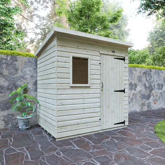 Tiger 7 Ft. W x 5 Ft. D Shiplap Pent Wooden Shed