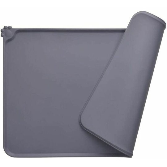 Dog Timelle Carpet, Silicone Cat Power Mat with fda standards, waterproof and non-slip, gray, 47 x 30 cm