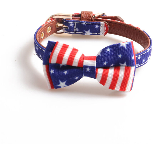 American Flag Dog Collar And Leash Set