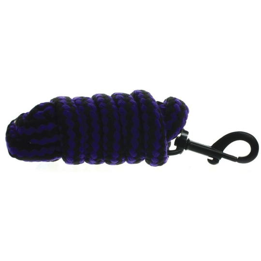 Hy Duo Lead Rope (2m) (Purple/Black) - Purple/Black