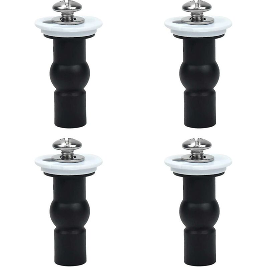 Toilet Seat Accessories, 4-pack Toilet Seat Hinge Screws Toilet Seat Fixtures Expansion Rubber Top Nut Screws