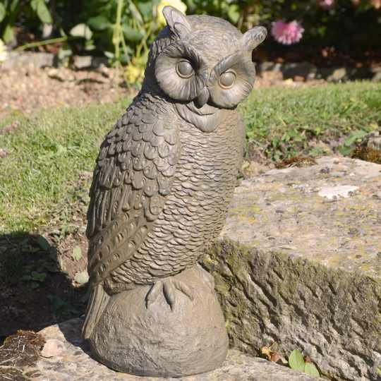 Owl Rust Effect Statue