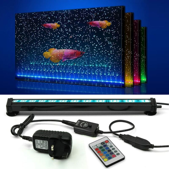 Colour Changing 5050 led Remote Control Waterproof Aquarium Light with 24 Button Controller for 30cm Freshwater and Saltwater Aquarium