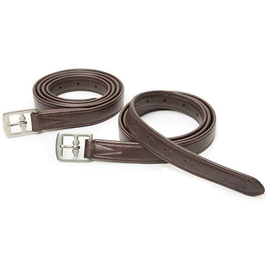 Adelfia - Horse Stirrup Leathers (36in) (Nut Brown) - Nut Brown
