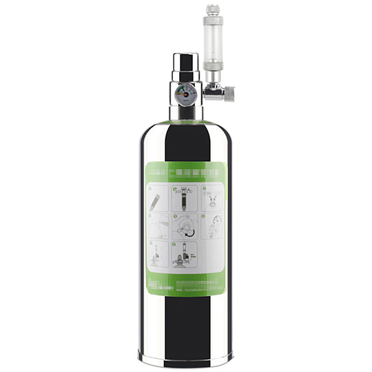 Asupermall - Aquarium CO2 Generator System Kit CO2 Stainless Steel Cylinder Generator System Carbon Dioxide Reactor Kit,1L - 1L