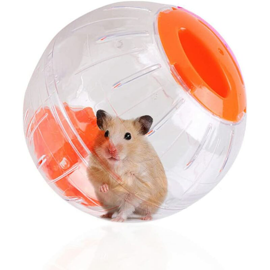 Hamster Exercise Ball, Hamster Exercise Ball, Hamster Fitness Ball, Hamster Ball, 4.7 Inch Hamster Mini Ball Running Around Small Pet (Orange)