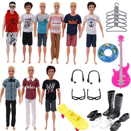 30 pieces of 27-29cm boy doll toys Barbie doll accessories