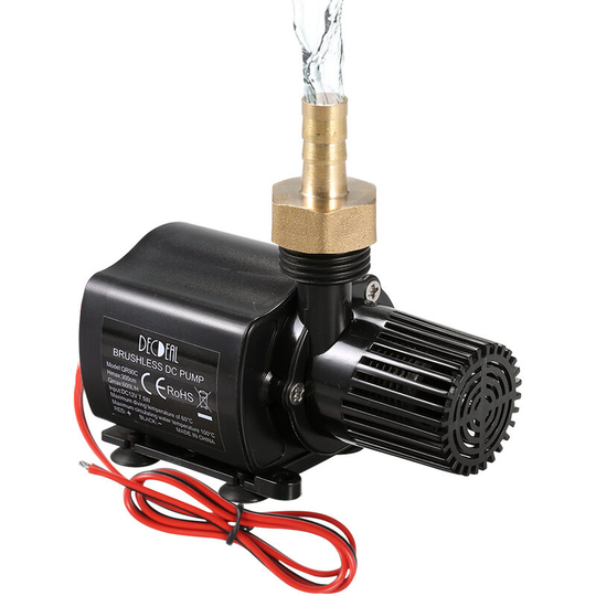Brushless Water Pump Ultra-quiet DC12V Micro Brushless Water Pump Waterproof Submersible Pump for Fountain Aquarium Pond Circulating 600L/H 7.5W Lift