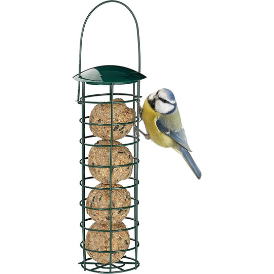 Hanging Bird Feeder, Bird Feeder, With Roof, Iron; 31 cm, dark green