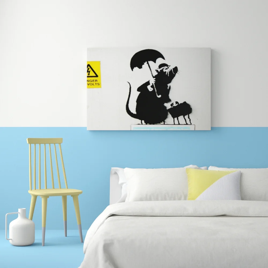 Electrical Rat - Wrapped Canvas Graphic Art Print