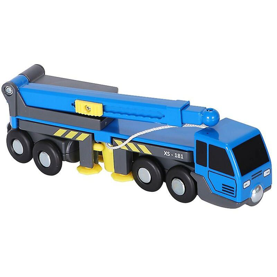 Multifunctional Train Toy Set Accessories Mini Crane Truck Toy Kids Toy Compatible With Wooden Tracks Railway