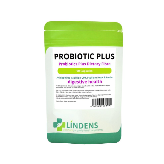 Lindens Probiotic Plus Acidophilus Psyllium Husk Inulin 2-PACK 180 Capsules