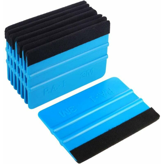 High Quality Squeegee with Fiber Edge for Car Vinyl Wrapping, Durable Window Film Squeegee, Squeegee Decal Sticker (Pack of 8, Black)